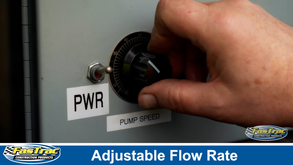 FasTrac Epoxy Polymer Pump System features adjustable flow rate