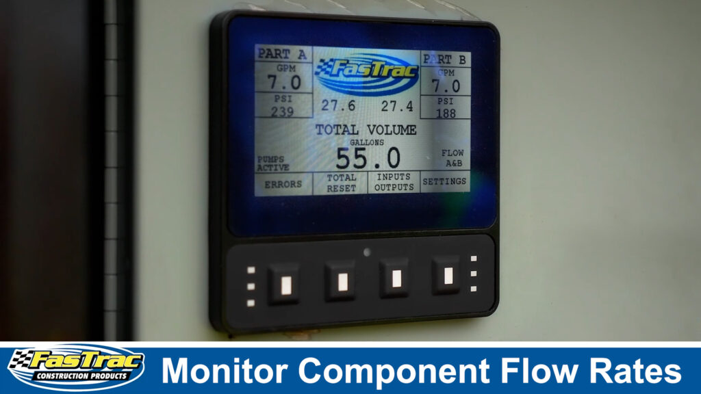 Monitor Component Flow Rates with the FasTrac EP1500 Epoxy Polymer Pump System