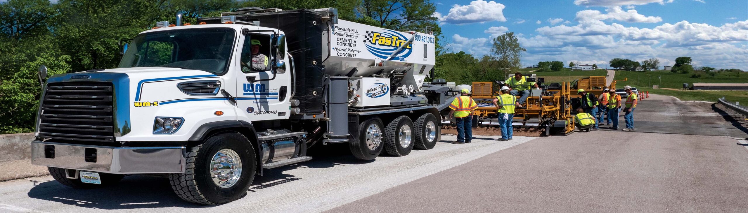 FasTrac Retarder is used on a road repair to improve workability in hot weather conditions.